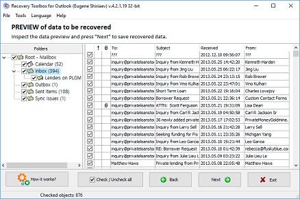 Outlook Recovery Tool
